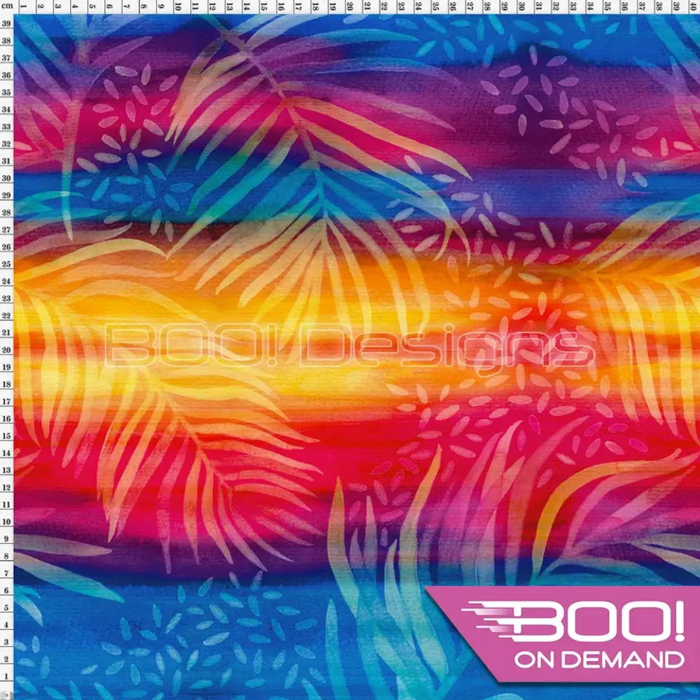 Spandex Roo Palms Overlay Fabric