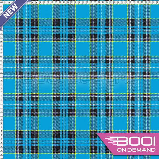 Spandex Royal Stewart Blue Fabric