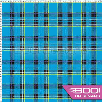 Spandex Royal Stewart Blue Fabric