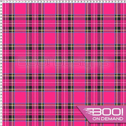 Spandex Royal Stewart Pink Fabric