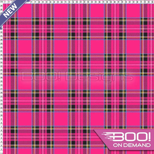 Spandex Royal Stewart Pink Fabric
