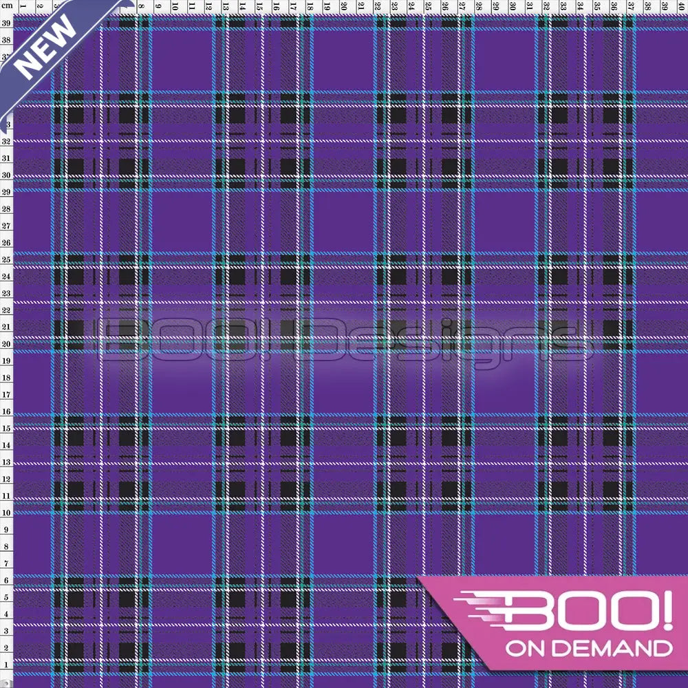 Spandex Royal Stewart Purple Fabric