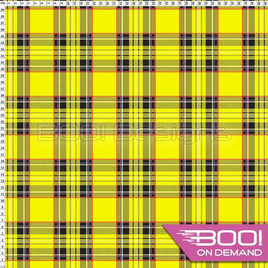 Spandex Royal Stewart Yellow Fabric