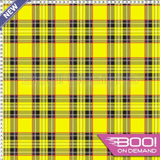 Spandex Royal Stewart Yellow Fabric