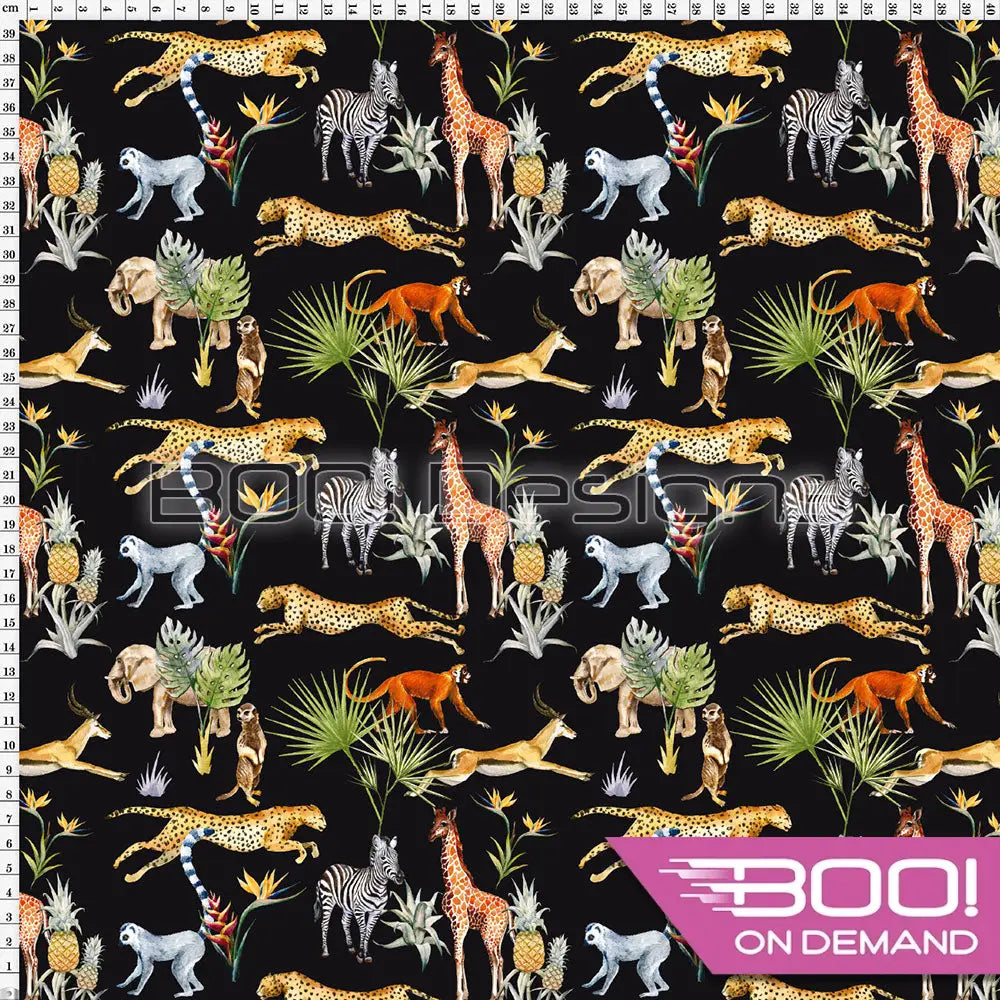 Spandex Sahara Black Fabric