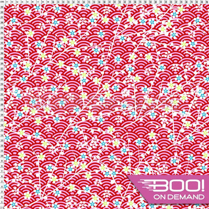 Spandex Sakura Red Fabric