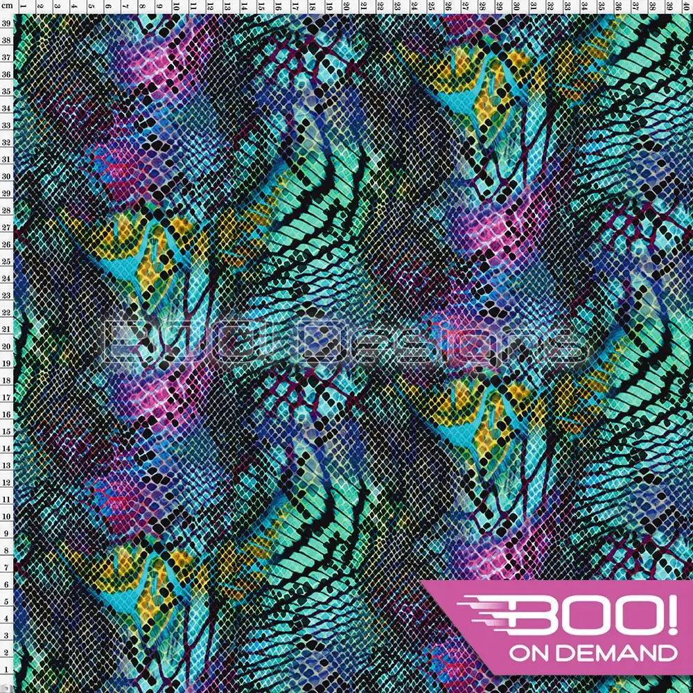 Spandex Serpent Green Fabric