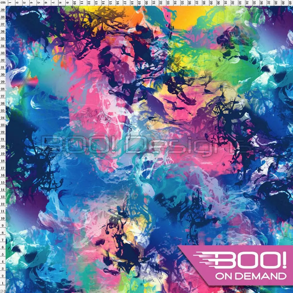 Spandex Smoke Rainbow Fabric