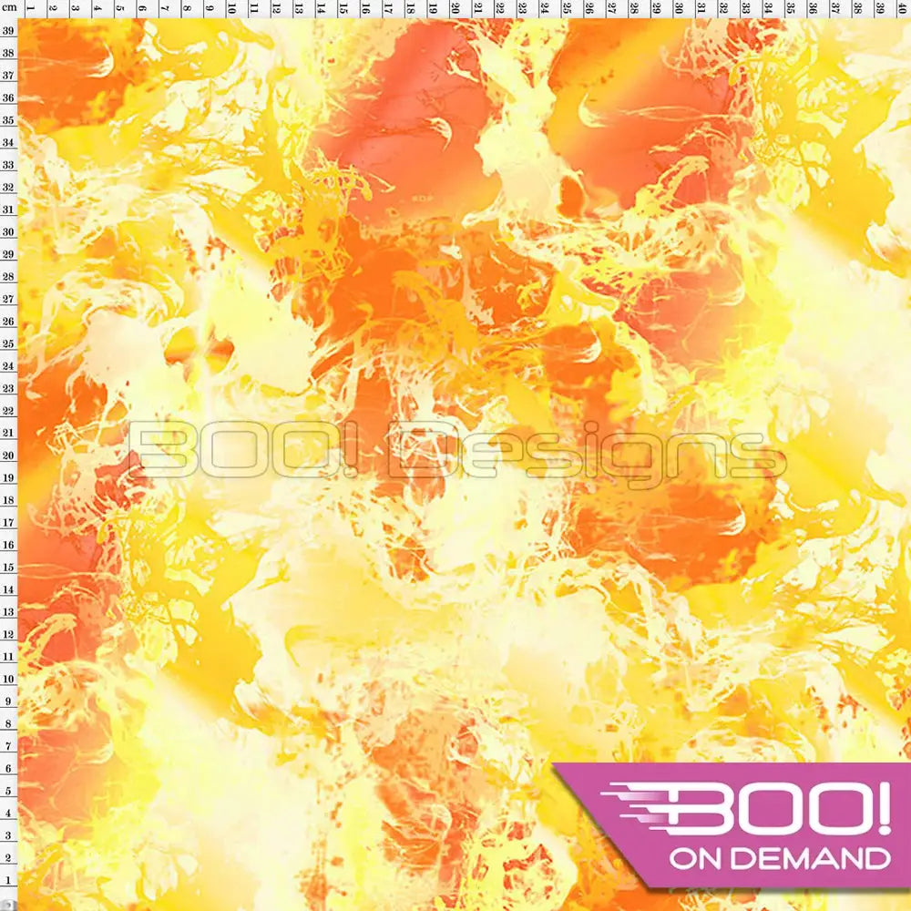Spandex Smoke Yellow Orange - Fabric