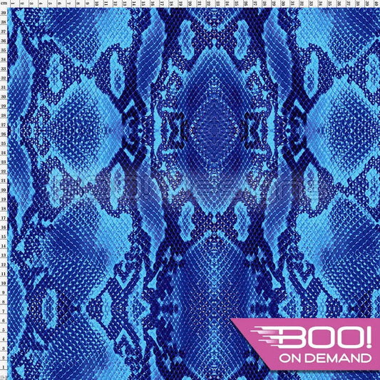 Spandex Snake Blue - Fabric