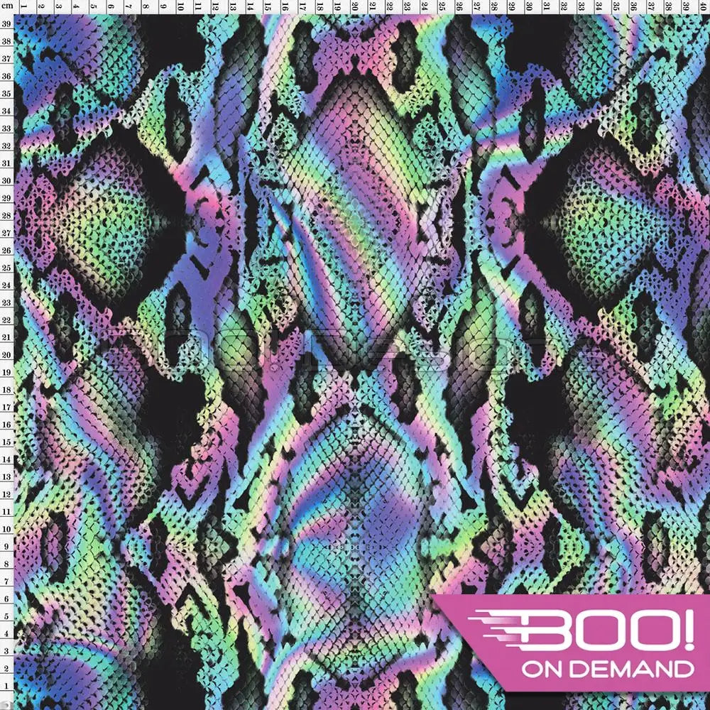 Spandex Snake Pastel Fabric