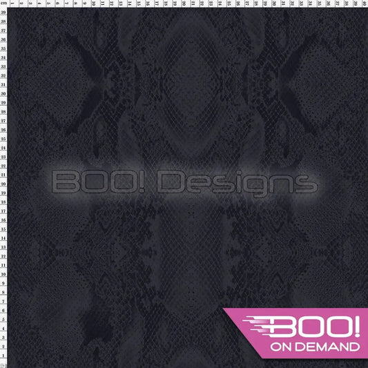 Spandex Snakeskin Grey Fabric