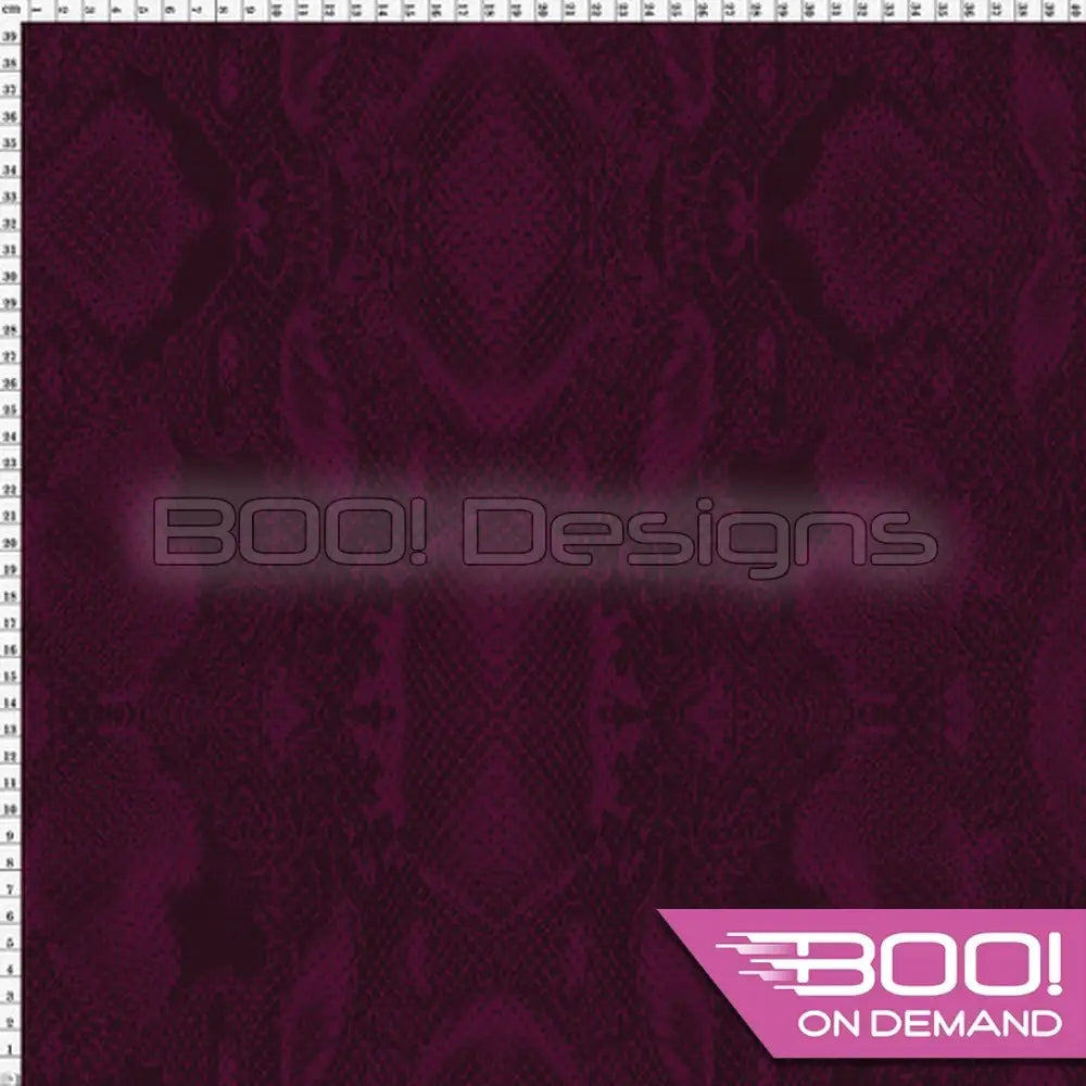 Spandex Snakeskin Ruby Fabric
