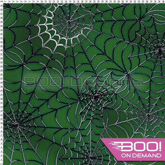 Spandex Spidey Green Fabric