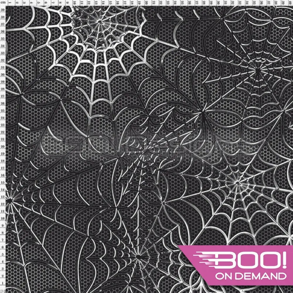 Spandex Spidey Grey Fabric
