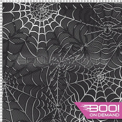Spandex Spidey Grey Fabric