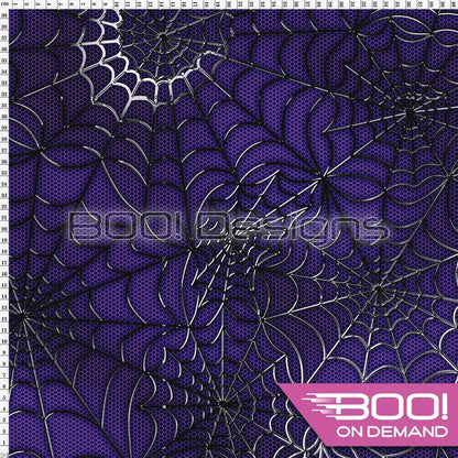 Spandex Spidey Purple Fabric