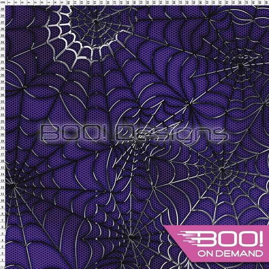 Spandex Spidey Purple Fabric