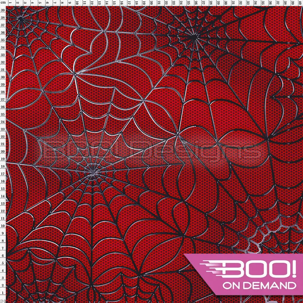 Spandex Spidey Red Fabric