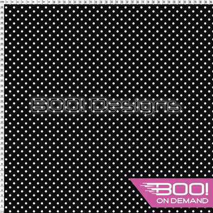 Spandex Spots Black Fabric