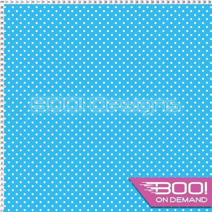 Spandex Spots Candy Aqua Fabric