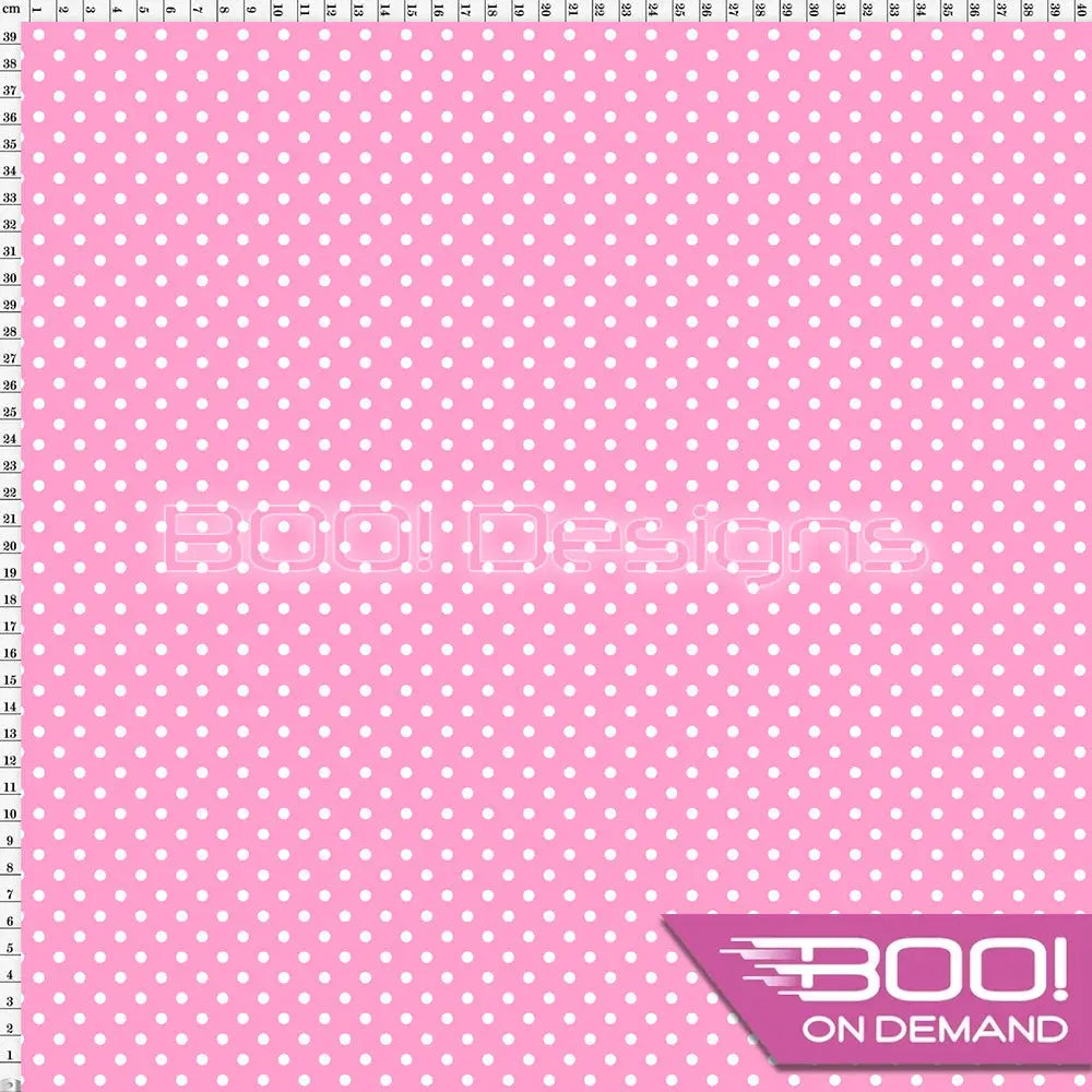 Spandex Spots Candy Pink Fabric