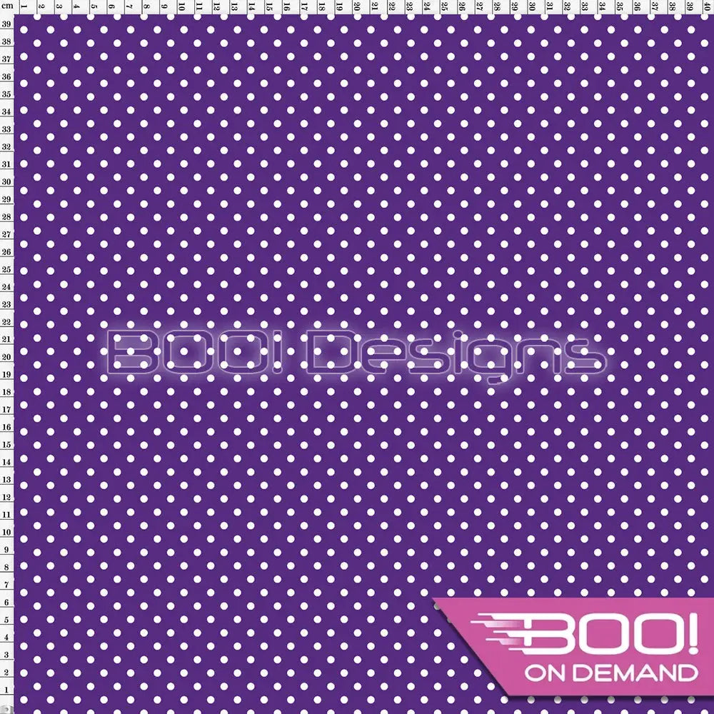 Spandex Spots Candy Purple Fabric