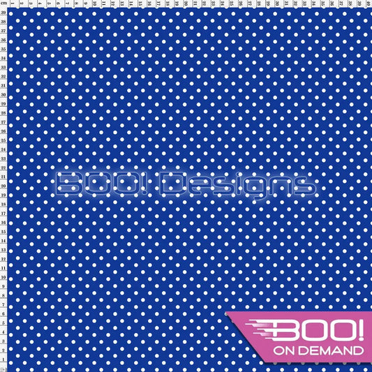 Spandex Spots Royal Fabric