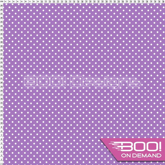 Spandex Spots Warrior Purple Fabric