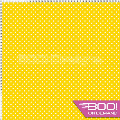 Spandex Spots Warrior Yellow Fabric