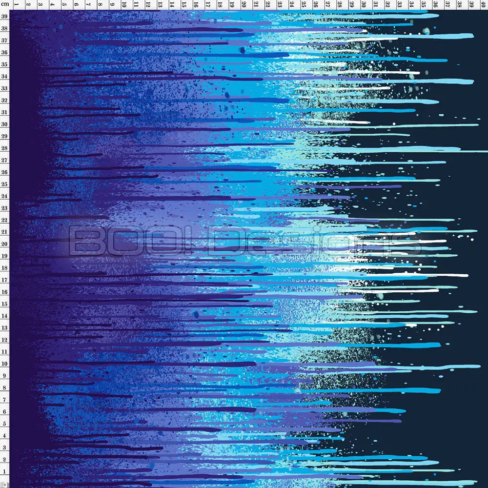 Spandex Spray Paint Blue Purple Fabric