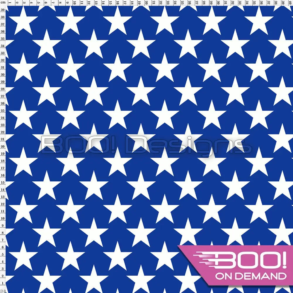 Spandex Stars Royal Fabric