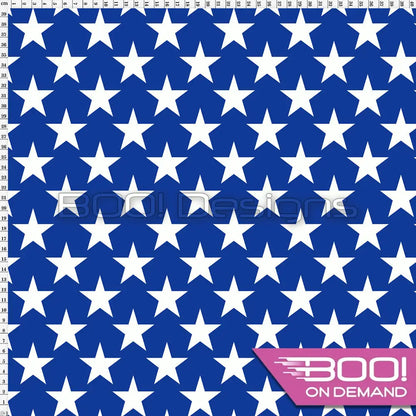 Spandex Stars Royal Fabric