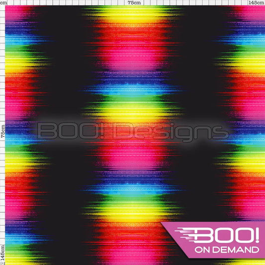 Spandex Stipple Ombre Rainbow Half Scale Fabric