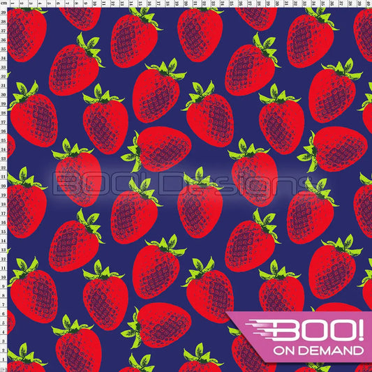 Spandex Strawberry Pop Fabric