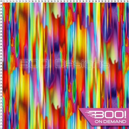 Spandex Streaky Blend Rainbow Fabric