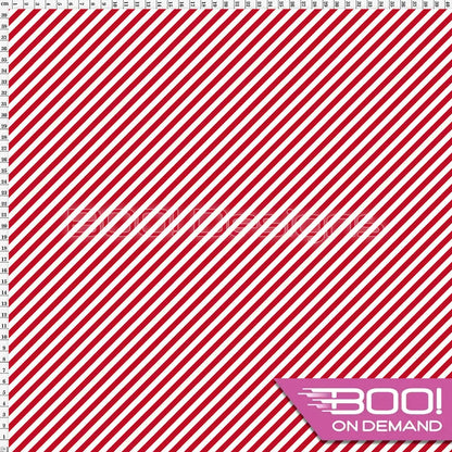 Spandex Stripe Diagonal 5mm Red Fabric