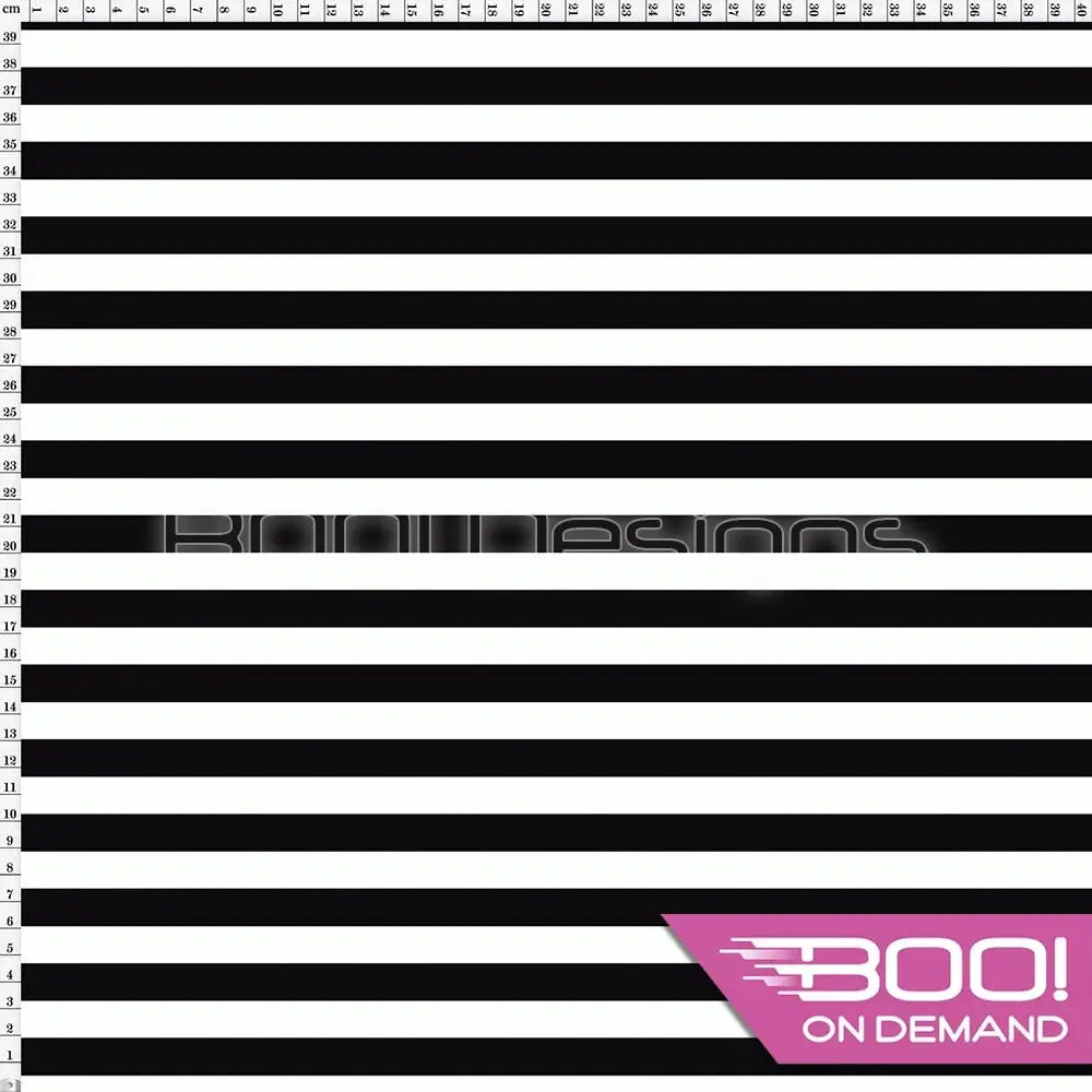 Spandex Stripes 14mm Black Fabric