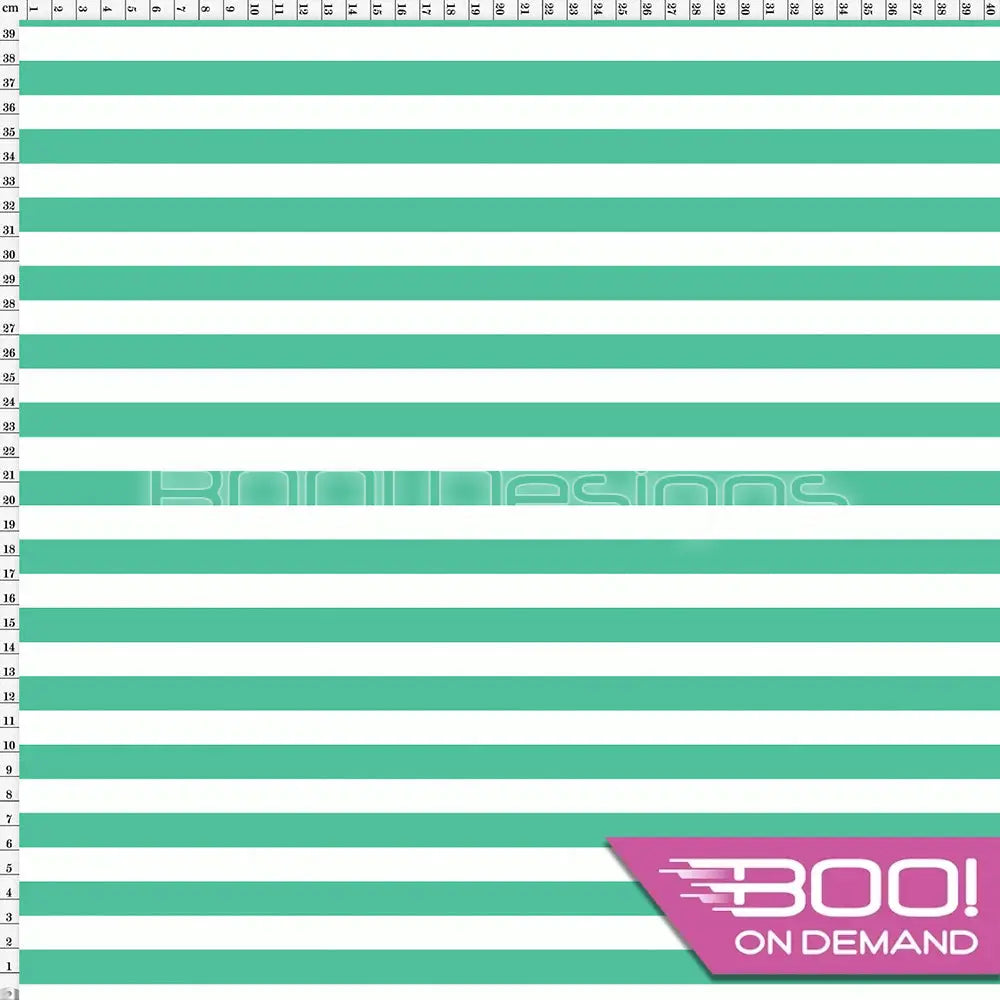Spandex Stripes 14mm Candy Mint Fabric