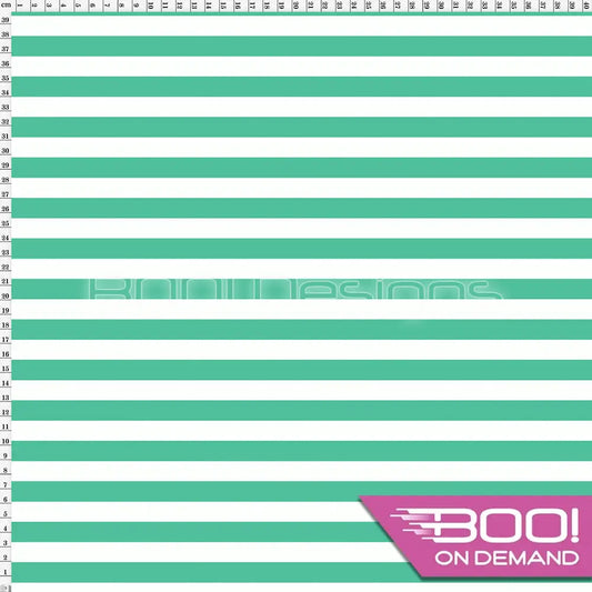 Spandex Stripes 14mm Candy Mint Fabric