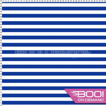 Spandex Stripes 14mm Royal Fabric