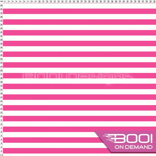 Spandex Stripes 14mm Warrior Pink Fabric