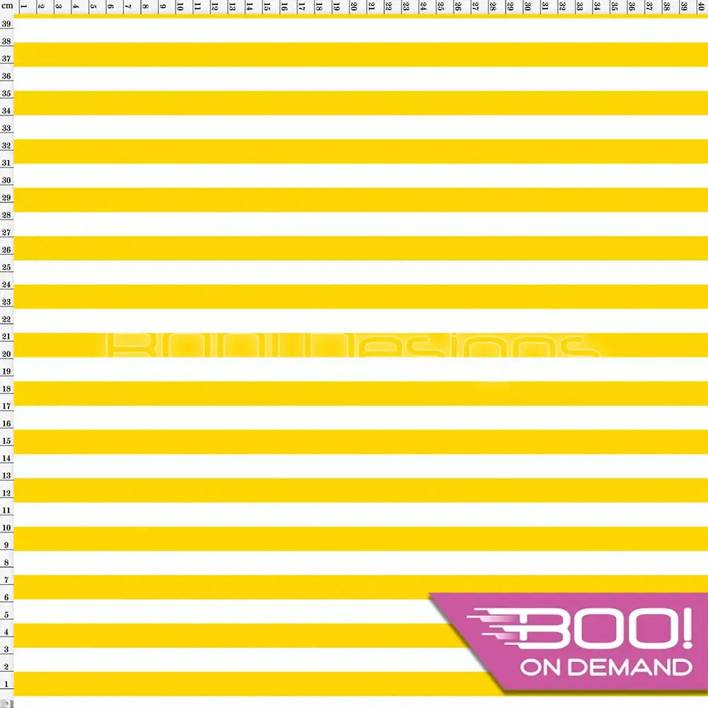 Spandex Stripes 14mm Warrior Yellow Fabric