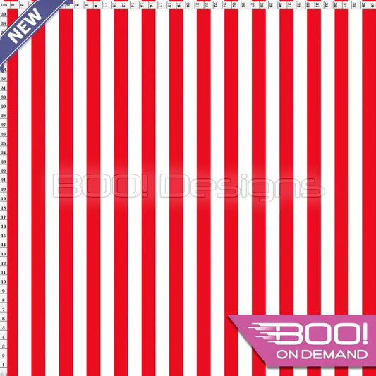 Spandex Stripes 15mm Red Fabric