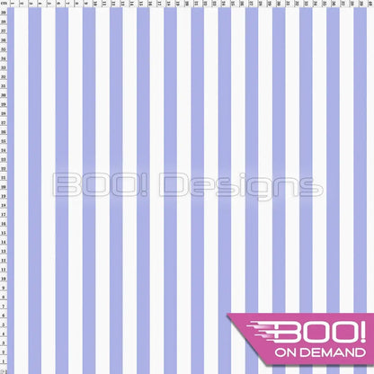Spandex Stripes 15mm White Lilac - Fabric