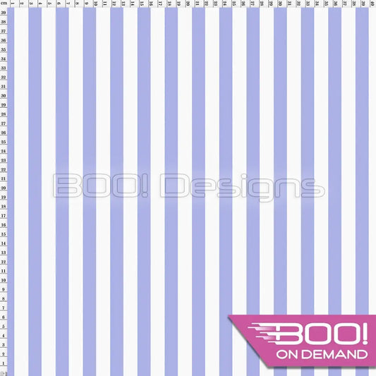 Spandex Stripes 15mm White Lilac - Fabric