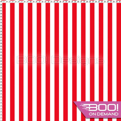 Spandex Stripes 15mm Red Fabric