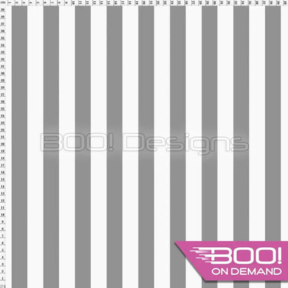Spandex Stripes 22mm White Grey - Fabric