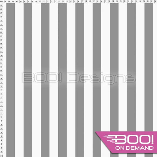 Spandex Stripes 22mm White Grey - Fabric