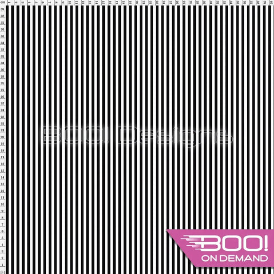 Spandex Stripes 4mm Black Fabric